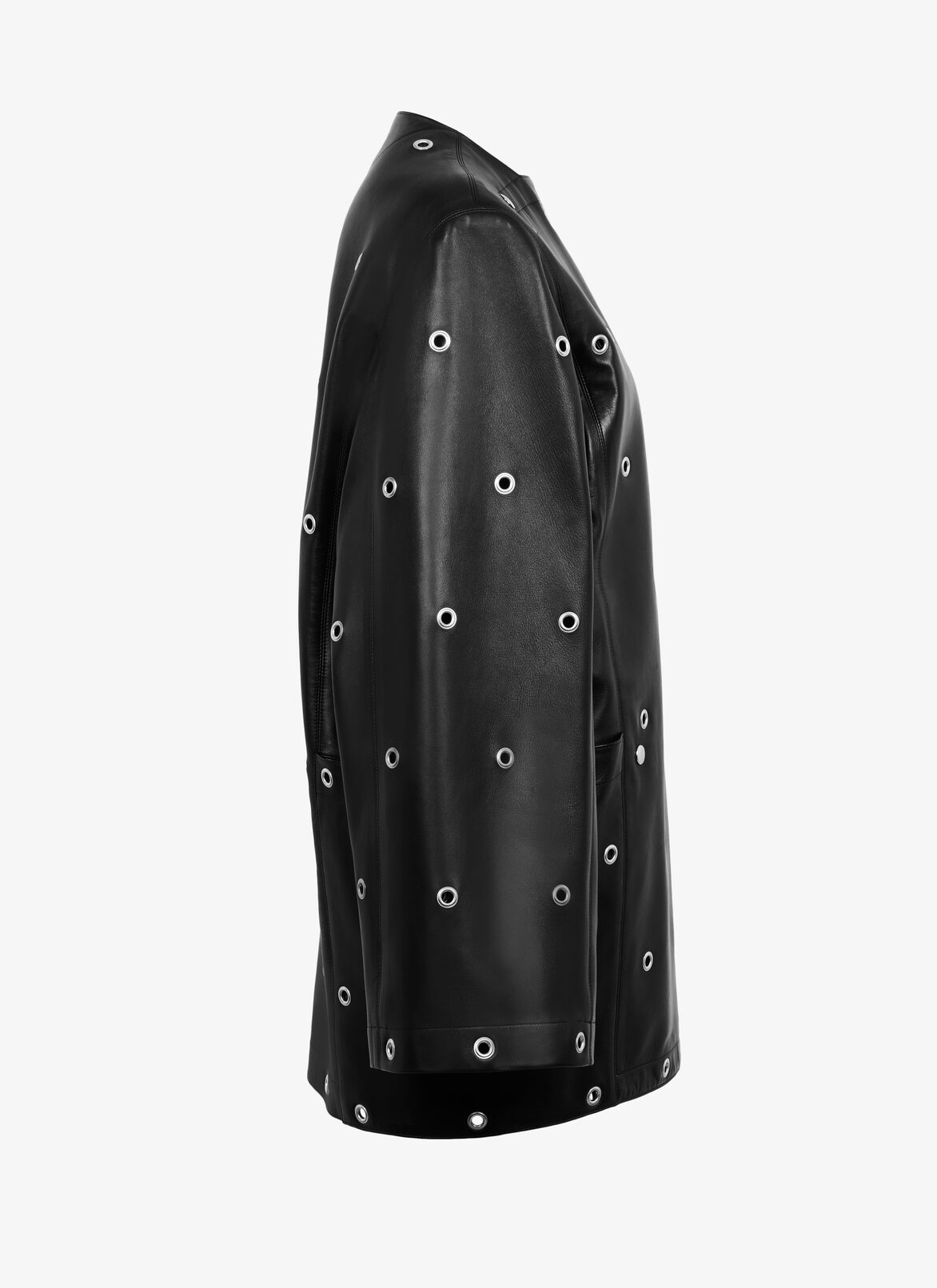 SHORT COAT AGNEAU LUX BLACK ALAÏA BLACK SHORT COAT AGNEAU LUX BLACK